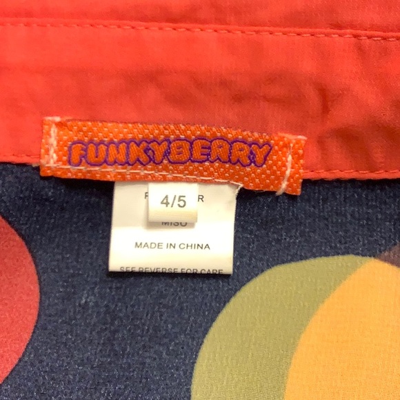 Kids Funkberry Blouse size 4/5 - Picture 6 of 7